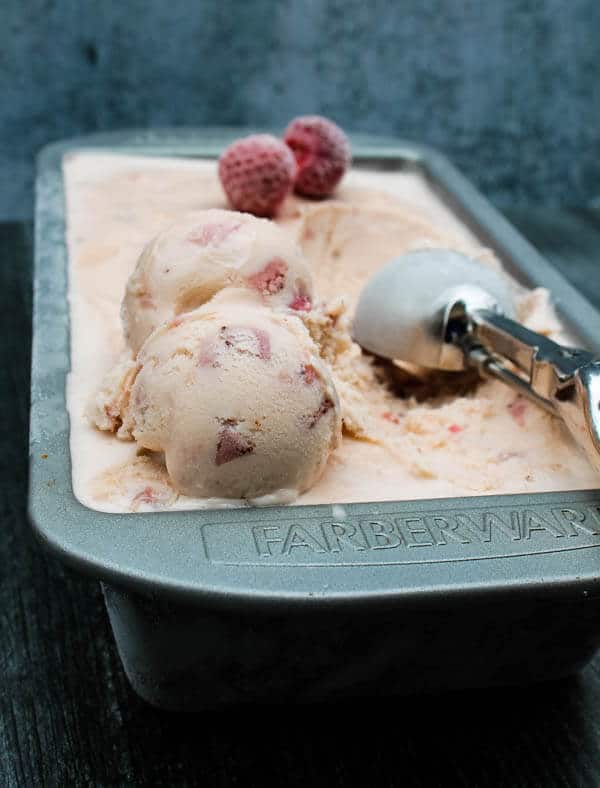 This Strawberry Cheesecake Ice Cream is smooth and creamy, and deliciously sweet - a refreshing way to cool off on a hot summer evening.