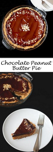 Chocolate Peanut Butter Pie on Books n' Cooks