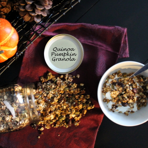 Pumpkin Quinoa Granola from Books n' Cooks