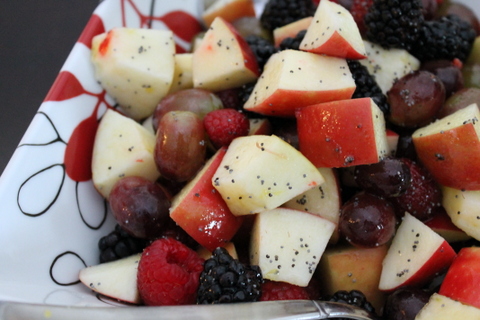 Apple Fruit Salad with Poppy Seed Vinaigrette