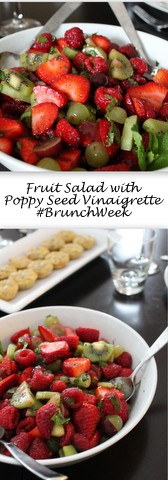 Fruit Salad with Poppy Seed Vinaigrette for Brunch Week