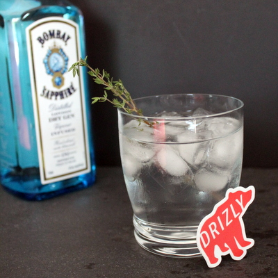 This Honey Thyme Gin & Tonic is a sweet and savory twist on a classic cocktail. 
