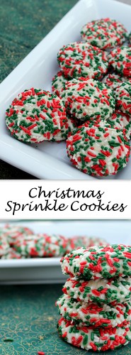 Christmas Sprinkle Cookies on Books n' Cooks