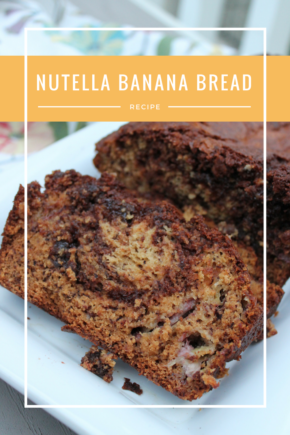 Nutella Banana Bread - Moist banana bread is swirled with rich Nutella for a sweet breakfast or snack. 