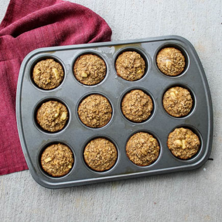 Apple Oatmeal Muffins - Sweet apple oatmeal muffins make a delicious grab & go breakfast or snack for busy weekdays.