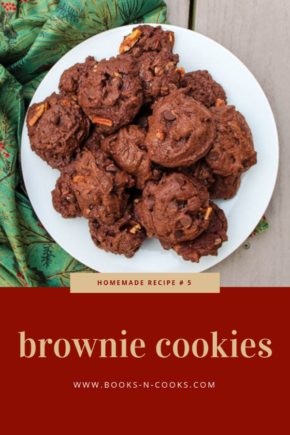 Brownie Cookies - Rich, decadent chocolate cookies are studded with chocolate chips and chopped pecans for an indulgent sweet holiday bite.