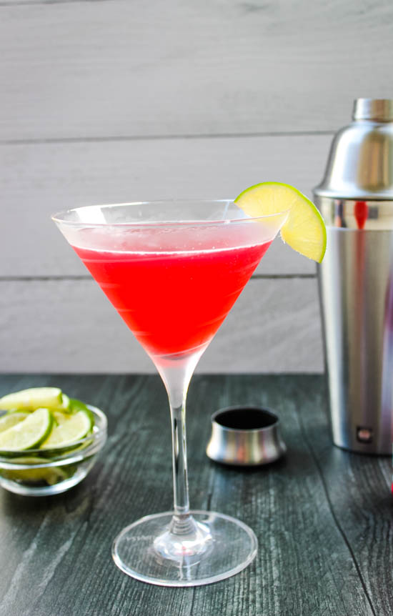 A perfectly balanced cocktail of cranberry juice, a splash of lime, vodka and orange liquor, the Classic Cosmo is one of my favorite ways to celebrate an evening with the girls.