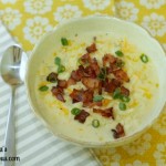 Cheesy jalapeno corn chowder provides a delicious and satisfying meal, assembles quickly, can easily be tweaked to taste or diet, and makes a lot. Perfect for a cold winter day.