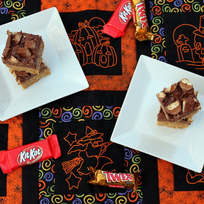 leftover-candy-peanut-butter-chocolate-crunch-bars