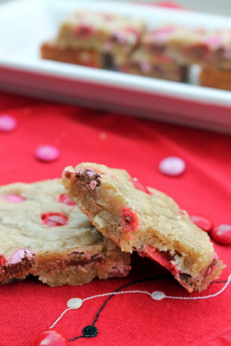 Valentine’s Day Blondies
