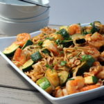 Spicy Shrimp and Zucchini Lo Mein