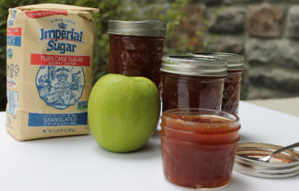 Tart Granny Smith apples and sweet homemade caramel come together in an amazing fall jam. Caramel Apple Jam is a delicious topping for morning toast, PB&J star, compliment to appetizer cheese plates, and a surprising mix-in for fall cocktails. 