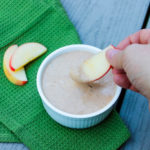 Lightly sweet Peanut Butter Chocolate Fruit Dip compliments fresh apple slices, bananas and strawberries for an indulgent and relatively healthy dessert.