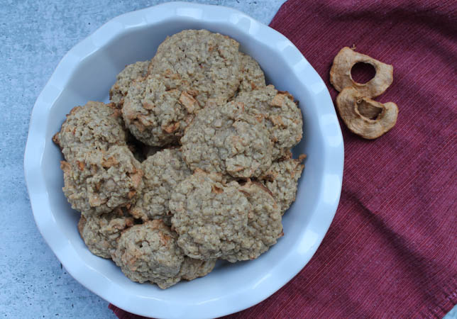 Apple-Toffee Oatmeal Cookies are a sweet fall twist on a classic cookie. 