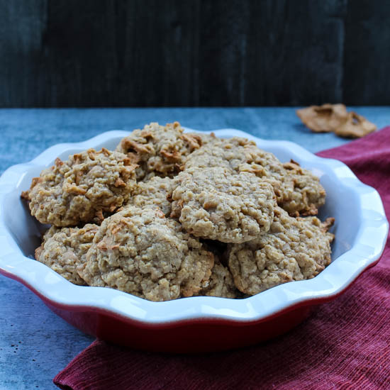 Apple-Toffee Oatmeal Cookies are a sweet fall twist on a classic cookie. 