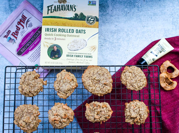 Apple-Toffee Oatmeal Cookies are a sweet fall twist on a classic cookie. 