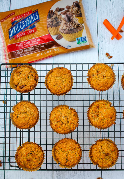 Celebrate spring and carrot cake season with these Carrot Cake Muffins - Any muffin that tastes like a dessert is a Breakfast Win in my book and as an added bonus, get in some veggies before lunch! 