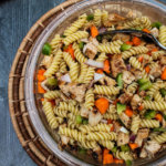 This BBQ Chicken & Veggie Pasta Salad is a highly flexible dish perfect for lunch prep. Pair with a side of fruit for an easy and balanced lunch.