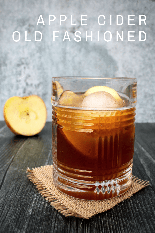 This Apple Cider Old Fashioned is fall in a glass. Belly-warming bourbon is balanced out with sweet apple cinnamon flavors for your new favorite fall cocktail.