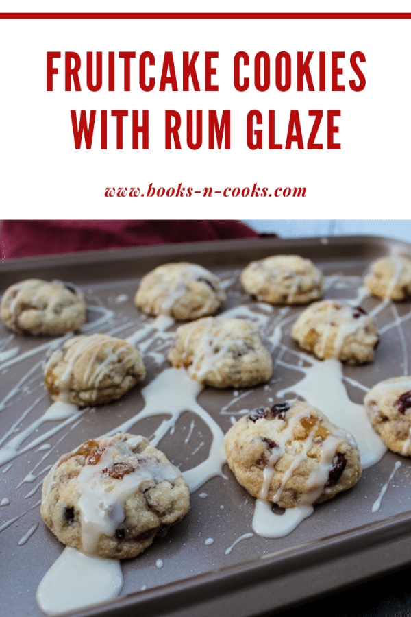 Just like the Christmas classic fruitcake, these Fruitcake Cookies with Rum Glaze are studded with sweet dried and candied fruits, delicious pecans, and the topped with a rum glaze. They disappeared quicker than I imagined! #ChristmasCookies