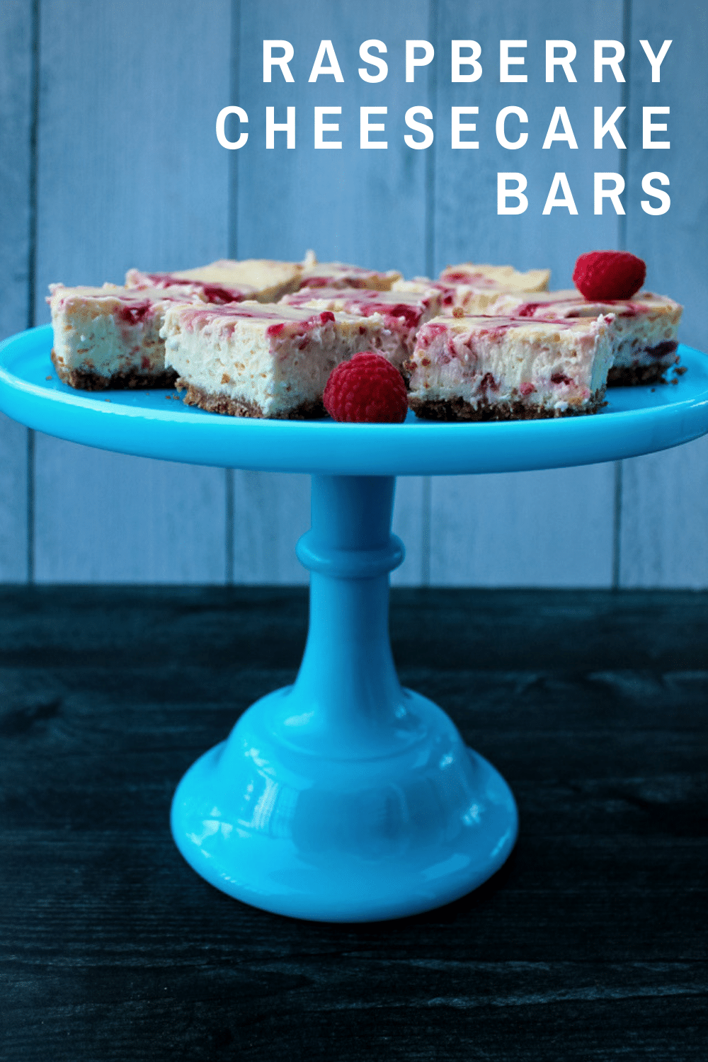 These Raspberry Cheesecake Bars are a favorite dessert in bar form. Creamy cheesecake is swirled with fresh raspberry sauce for a sweet spring or summer cookie perfect for sharing.