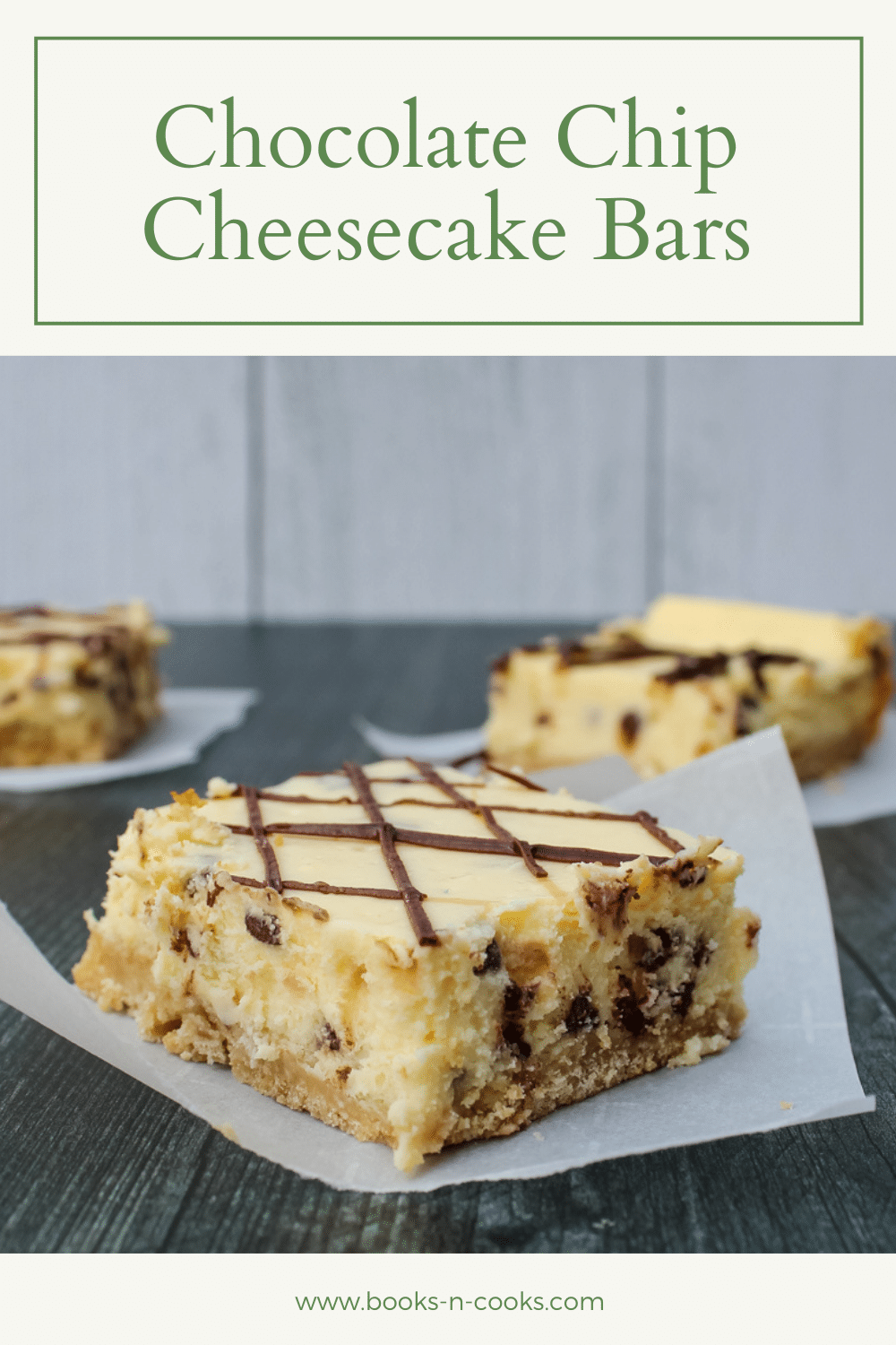 While you do need the oven for these Chocolate Chip Cheesecake Bars, these sweet treats are a light, bright dessert to enjoy all summer long. 