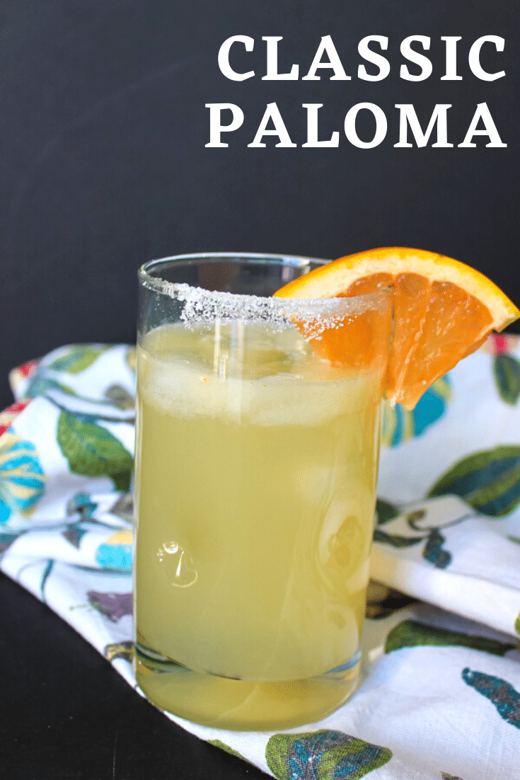 Made of freshly squeezed grapefruit juice and tequila, the Classic Paloma cocktail is the national drink of Mexico. It's light, bright, and totally refreshing.