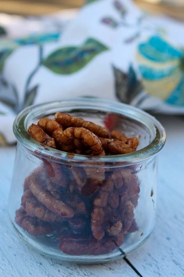 Sweet Bourbon Roasted Pecans