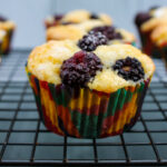 Blackberry Cornmeal Cupcakes