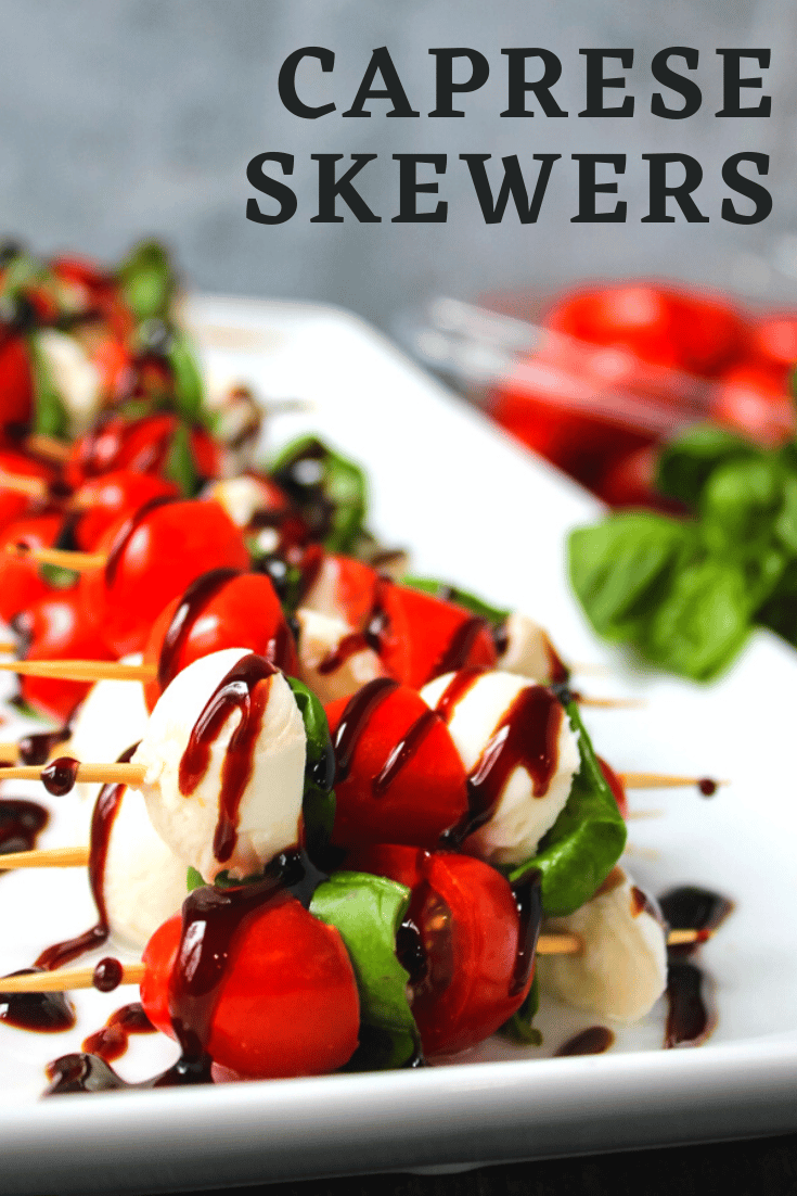 Caprese Skewers on Books n' Cooks