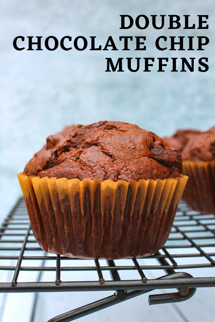 Double Chocolate Chip Muffins on Books n' Cooks