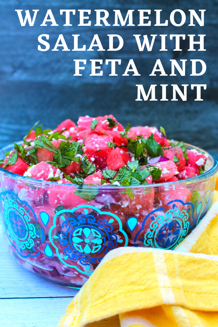 Watermelon Salad with Feta and Mint